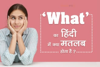 what meaning in Hindi